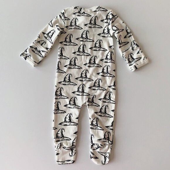 NWT Kate Quinn Organic Cotton Witch Hat Baby Footie 0-3 3-6 6-9 Months - Picture 6 of 6
